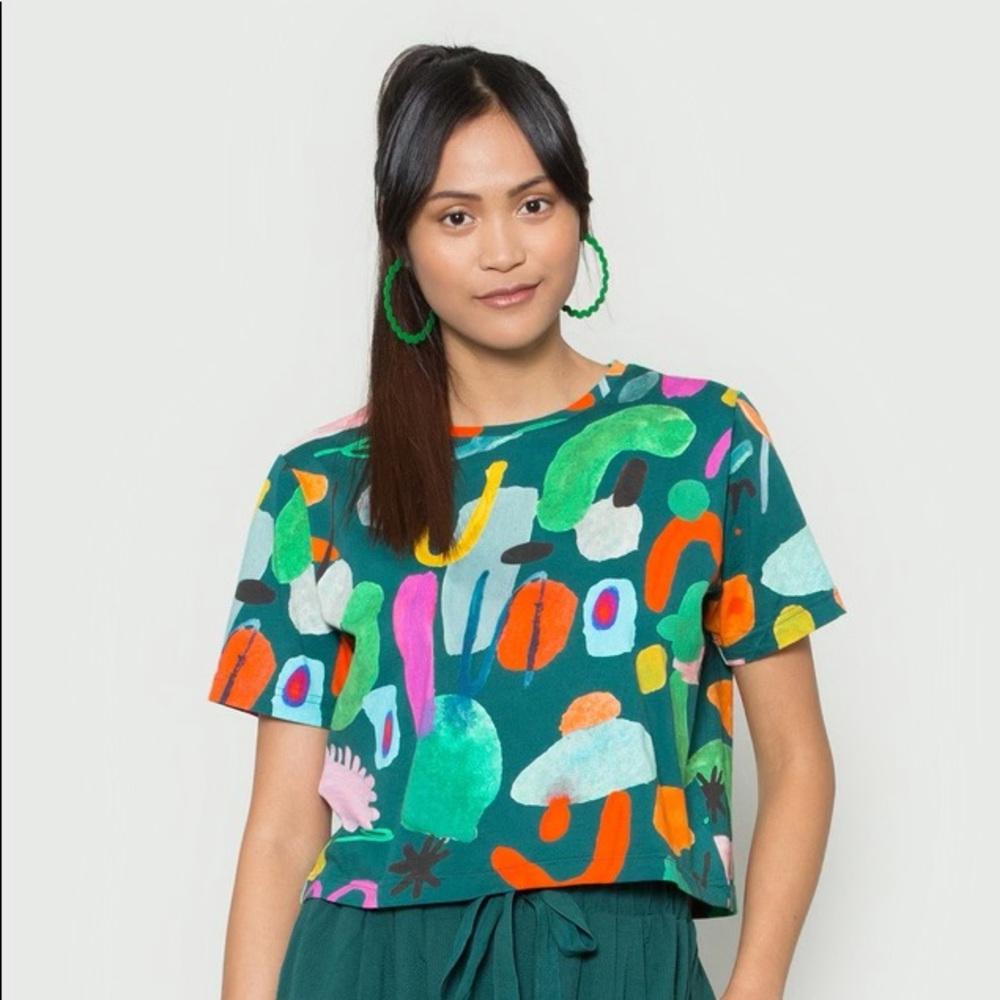 Gorman Kindah Khalidy “Holiday” Crop Top